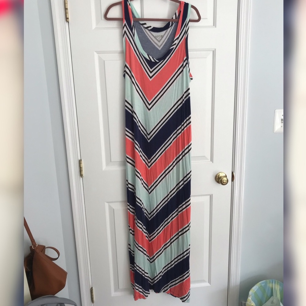 Chevron Maxi Dress
